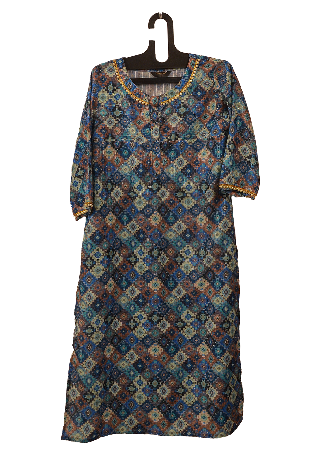 <p>Long Kurti Blue<br></p>